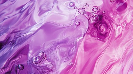 Wall Mural - Abstract Purple and Pink Liquid Art: A Stunning Visual Display