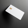 © Fay Melronna  - A sleek, white credit card mockup with a chip, set against a dark background, emphasizing its modern design and functionality.