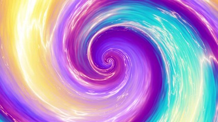 Leinwandbilder - Hypnosis spiral background with Lightning. Radial hypnotic abstract loop endless background .