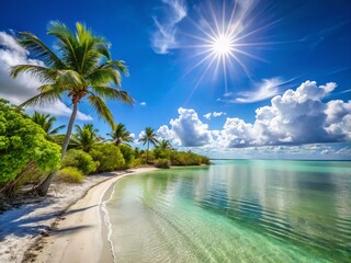 Wall Mural - Sun-Drenched Sombrero Beach: Stunning Florida Keys Landscape