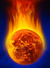 Wall Mural - venus burning hot