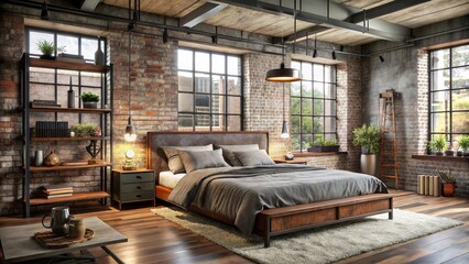 Transform your industrial style bedroom creative decorating ideas urban space home guide cozy atmosphere aesthetic inspiration