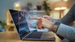 © Media Srock - Analyzing Stock Market Data on Laptop