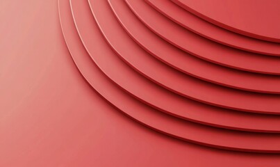 Sticker - A radial red metallic gradient with a light effect. A polished, light-infused red metal technology background. A shiny metallic steel gradient template. An abstract red gradient background ideal for