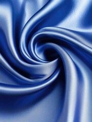 Wall Mural - Elegant Blue Silk Fabric