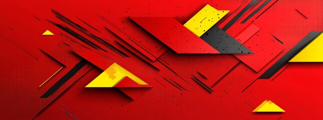 Wall Mural - abstract design background in red and yellow with a modern twist