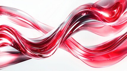 Poster - Vibrant and Flowing Abstract Liquid Waves in Striking Gradient Colors