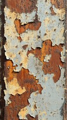 Wall Mural - Rusty Metal Texture: A Close-Up Look at Time's Effects