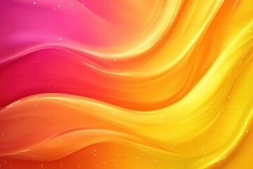 Wall Mural - Abstract Wavy Background with Yellow and Pink Colors