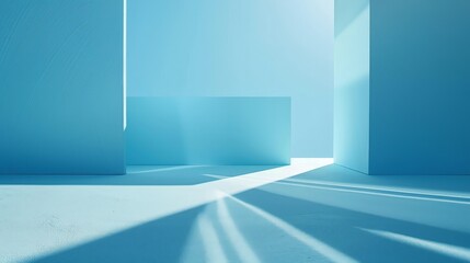 Wall Mural - abstract blue architectural background