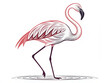 © Watcharakorn - flamingo on white