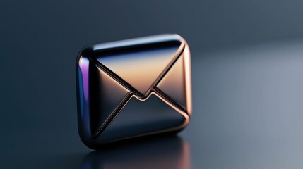 Poster - An animated glowing envelope icon, symbolizing the arrival of a new email in the inbox