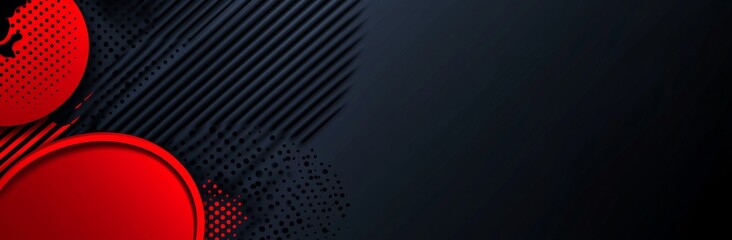 Wall Mural - an abstract background in dark red and black, adorned with geometric shapes and lines. a red and bla