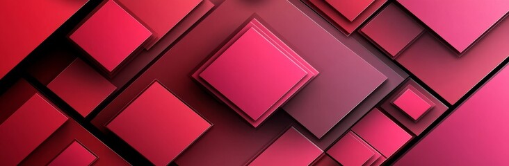 Wall Mural - An abstract pattern of lines on a red gradient background, designed as a modern graphic design banner template