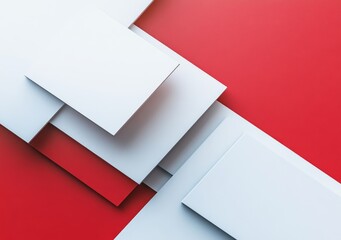 Wall Mural - a modern abstract background in red and white for business presentation design templates