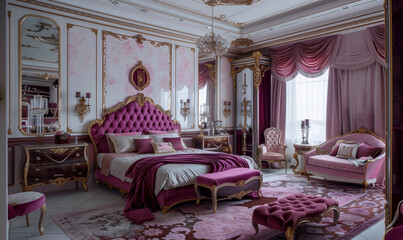 Wall Mural - Classic Bedroom Interior Design 