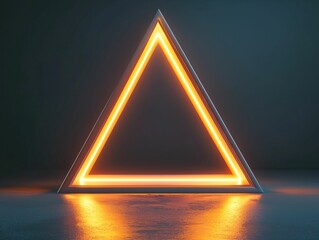 Poster - Neon Triangle Frame