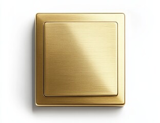 Poster - Gold brushed metal light switch plate.