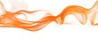 © artwiyanastudio - Abstract orange smoke wave on white background. (1)