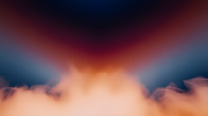 Wall Mural - A blend of warm and cool tones creates a dramatic sky-like effect, with vibrant oranges transitioning into deep blues. The gradient evokes a sense of twilight, offering a serene yet dynamic visual 