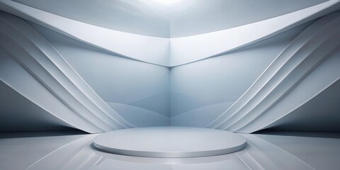 Wall Mural - abstract white architectural background