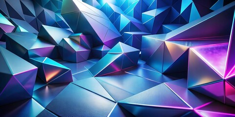 Wall Mural - abstract geometric crystal background