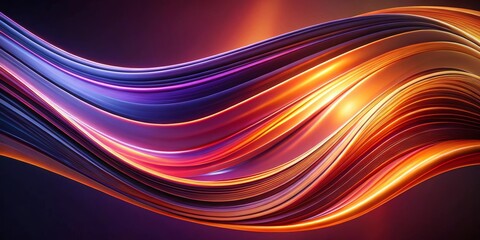 Wall Mural - abstract colorful waves background