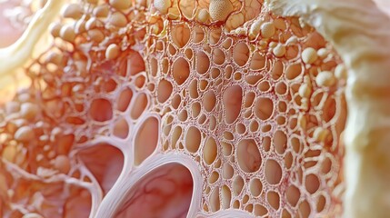 Intricate Cellular Structure: A Microscopic View of Biological Network