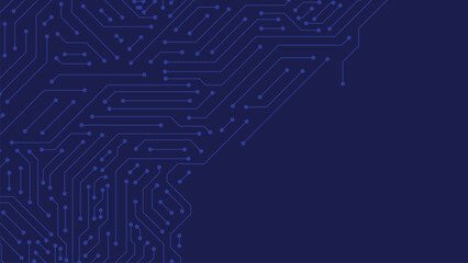 Wall Mural - circuit board electronic networking technology abstract lines communication background. computer cir
