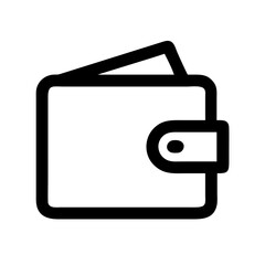 Poster - Wallet Vector Icon – Minimalist & Secure Digital Payment Symbol