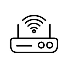 Aufkleber - WiFi Vector Icon – Clean & Modern Wireless Signal Symbol