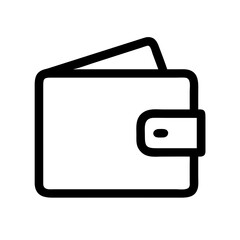 Poster - Wallet Vector Icon – Minimalist & Secure Digital Payment Symbol