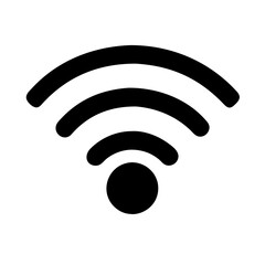Aufkleber - WiFi Vector Icon – Clean & Modern Wireless Signal Symbol