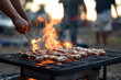© senadesign - A person is cooking food on a grill