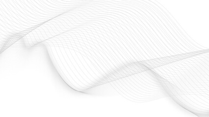 Wall Mural - wavy line horizontal divider outline minimalist background. thin wavy line abstract background.