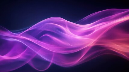 Aufkleber - Dynamic Abstract Waves Flowing Pink Purple Gradient
