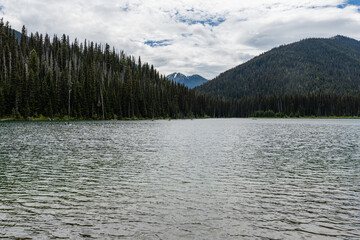 Wall Mural - beautiful mountain Lightning Lake in the E.C. Manning Park British Columbia Canada