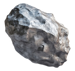 Wall Mural - Asteroid stone isolated on transparent background