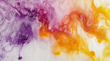 Wall Mural - Abstract smoke background with colorful swirling patterns.