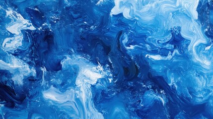 Sticker - Abstract water-inspired blue background with ripple effects.