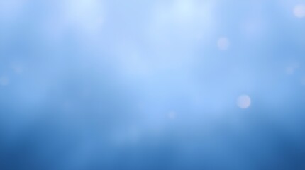 Background image, A soothing gradient of blue hues creates a calming atmosphere, reminiscent of a serene sky or tranquil ocean depths. Gentle light bokeh spots add a dreamy quality to the scene.