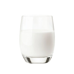 Fresh glass of milk on a clean surface