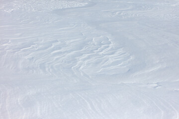 Wall Mural - The snow is white and the ground is covered in it