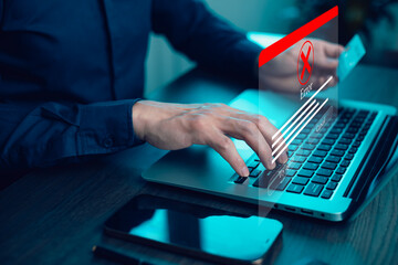 a frustrated user encounters an error while making an online transaction, symbolizing cybersecurity 