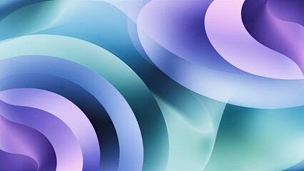 Aufkleber - Soft pastel gradient in blue, purple, and green with swirling waves and a holographic blur effect creating an ethereal abstract background.
