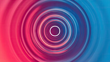 Poster - Vibrant color swirl background featuring shades of red, pink, and blue with a central white circle creating a dynamic circular motion effect.