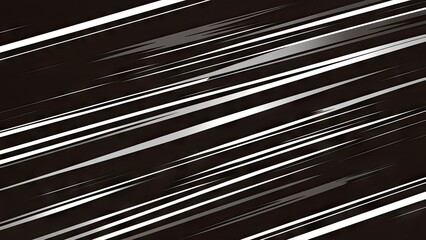 Fototapete - Dynamic black and white abstract stripes crisscrossing diagonally across a dark background creating a modern and sleek pattern design.