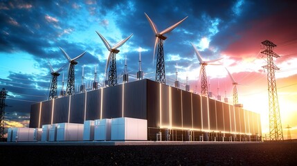 Leinwandbilder - Impressive panoramic view of a modern