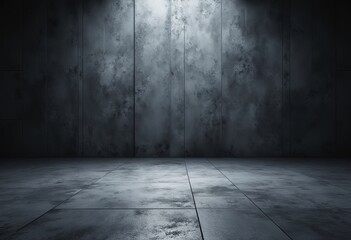 Wall Mural - Dark Metal Room Background