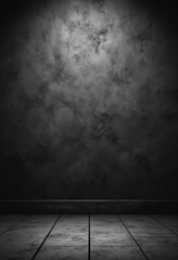 Wall Mural - Dark Metal Room Background